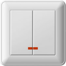Выключатель 2-кл. СП W59 16А с индик. слоновая кость SchE ВС516-251-28 VS516-251-28 (ВС516-251-28)