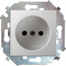 Механизм розетки 1-м СП Simon15 без заземления белый 1591431-030