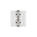 Розетка 2-м СП Simon15 с заземлением белый 1590459-030