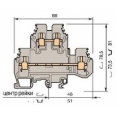 Клемма винтовая M6/8.N 6кв.мм ABB 1SNA125118R1300