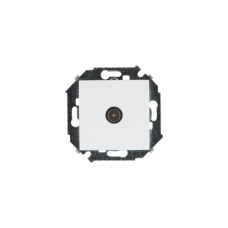 Механизм розетки СП TV Simon15 одиноч. белый 1591475-030