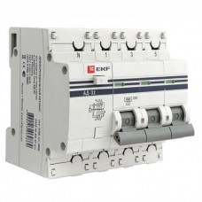 Дифавтомат 3п+N C 16А 30мА тип AC 4.5кА АД-32 PROxima EKF DA32-16-30-4P-pro