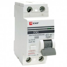 УЗО 2п 63А 30мА ВД-100 УЗО (эл-мех.) PROxima EKF elcb-2-63-30-em-pro