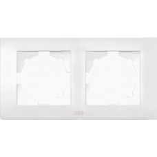 Рамка Cosmo 2 поста белый ABB 612-010200-226
