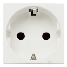 Механизм розетки Zenit 16А 250В защ. шторки с заземл. бел. ABB N2288 BL
