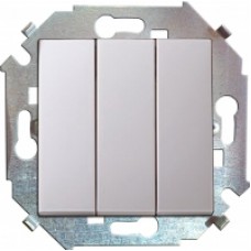 Механизм выключателя 3-кл. СП Simon15 белый 1591391-030