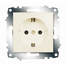 Розетка Cosmo с заземлением крем. ABB 619-010300-217