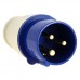 Вилка кабельная 16А 2P+E 220В IP44 (013) ЭКФ ps-013-16-220