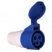 Розетка кабельная 16A 2P+E 220В IP44 ЭКФ (213) ps-213-16-220