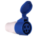Розетка кабельная 16A 2P+E 220В IP44 ЭКФ (213) ps-213-16-220