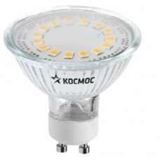 Лампа светодиодная LED GU10 5Вт 220В 3000К Космос Lksm_LED5wGU10C30