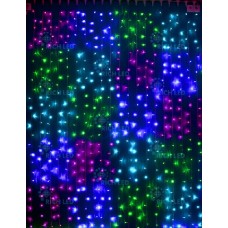 Занавес 2*3 м, МУЛЬТИ 2 квадраты, прозрачный провод RL-C2*3-T/MS2