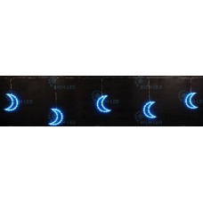Подвески Луны 3*0.5 м, СИНИЙ, прозрачный провод RL-PMN3*0.5-T/B