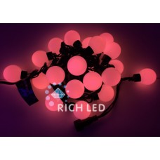 Гирлянда большие шарики, 5м, КРАСНАЯ, 220В RL-S5-20C-40B-B/R