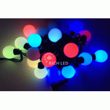 Гирлянда Шарики 7.5 м, 50 LED-шариков по 23 мм, соединяемая RL-T7.5-50C-23B-B/RGB