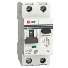 Дифавтомат 1п+N 2мод. С 25А 30mA тип А 6кА АВДТ-63 (электрон.) PROxima EKF DA63-25-30e
