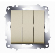 Выключатель 3-кл. Cosmo титаниум ABB 619-011400-254