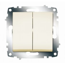 Выключатель Cosmo 2-кл. крем. ABB 619-010300-202