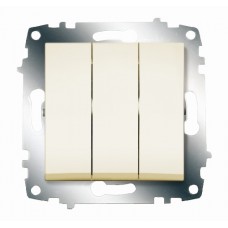 Выключатель 3-кл. Cosmo крем. ABB 619-010300-254