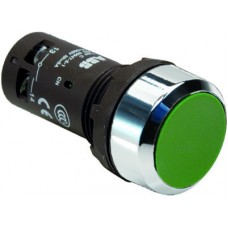 Кнопка CP1-30G-11 без фиксатора. 1HO+1H3 зел. ABB 1SFA619100R3072