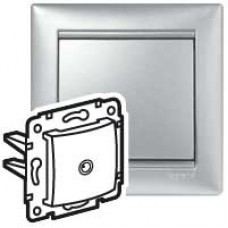 Механизм розетки TV СП VALENA алюм. Leg 770129