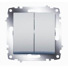 Выключатель 2-кл. Cosmo алюм. ABB 619-011000-202