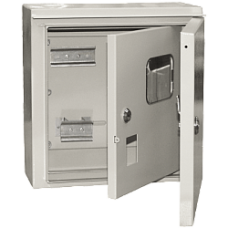 Корпус щита учета под 1-ф счет. ЩУ-1/1-1 IP54 ИЭК MKM51-N-04-54