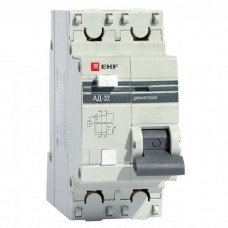 Дифавтомат 1п+N 2мод. C 10А 30мА тип AC 4.5kA АД-32 PROxima EKF DA32-10-30-pro
