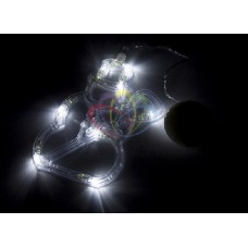 Фигура светодиод. "Снеговик" на присоске (батарейки 3хААА в компл.) 8LED 195х150х10мм белый 1Вт 4.5В IP20 NEON-NIGHT 501-013