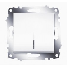 Выключатель Cosmo 1-кл. с подсветкой белый ABB 619-010200-201