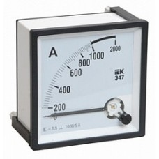 Амперметр Э47 96х96мм 200/5А класс точности 1.5 ИЭК IPA20-6-0200-E