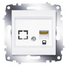 Розетка комп. Cosmo (RJ45 cat 6 + гнездо) белый ABB 619-010200-247