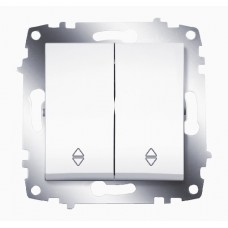 Переключаетль 2-кл. Cosmo схема 6 белый ABB 619-010200-211