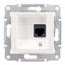 Механизм розетки компьютерной 1-м СП RJ45 Sedna беж. SchE SDN4300147
