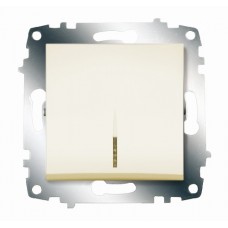Выключатель Cosmo 1-кл. с подсветкой крем. ABB 619-010300-201
