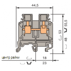 Клеммник винт. M10/10.N 10кв.мм ABB 1SNA125120R1100