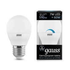 Лампа светодиодная Led Globe-dim E27 7Вт 4100К диммируемая Gauss 105102207-D