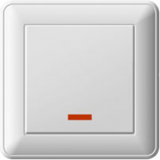 Выключатель 1-кл. СП W59 16А с индик. слоновая кость SchE ВС116-153-28 VS116-153-28 (ВС116-153-28)