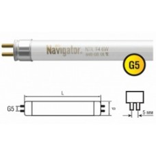 Лампа люминесцентная 94 100 NTL-T4-06-840-G5 Navigator 4607136941007