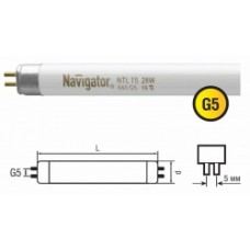 Лампа люминесцентная 94 106 NTL-T5-06-840-G5 Navigator 4607136941069
