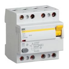 УЗО 4п 80A 100mA тип AC ВД1-63 ИЭК MDV10-4-080-100